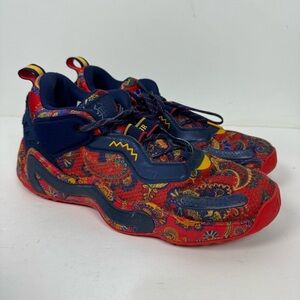 Adidas D.O.N. Issue #3 Bel-Air Athletics Prep School Red Blue Colorway Sneakers